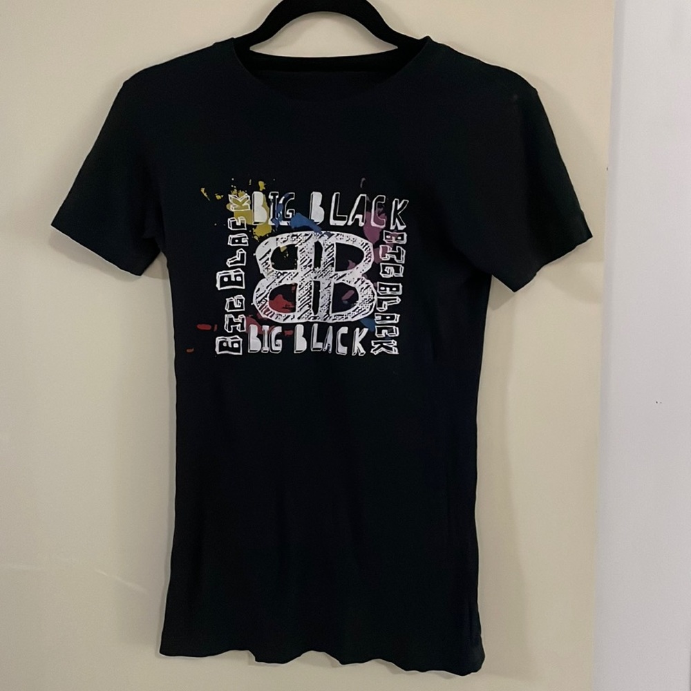 Vintage 100% Cotton Black Short Sleeve Crew Neck Bug Black Graphic T Shirt